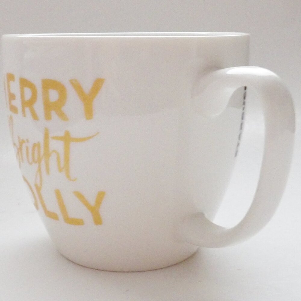 Starbucks 2016 Christmas Coffee Mug MERRY BRIGHT JOLLY Large 20 Oz. Size - Picture 4 of 7